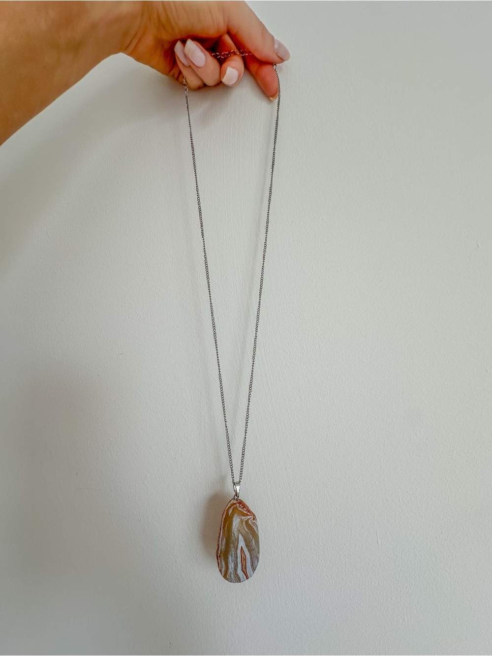 Blue Marble Stone Pendant